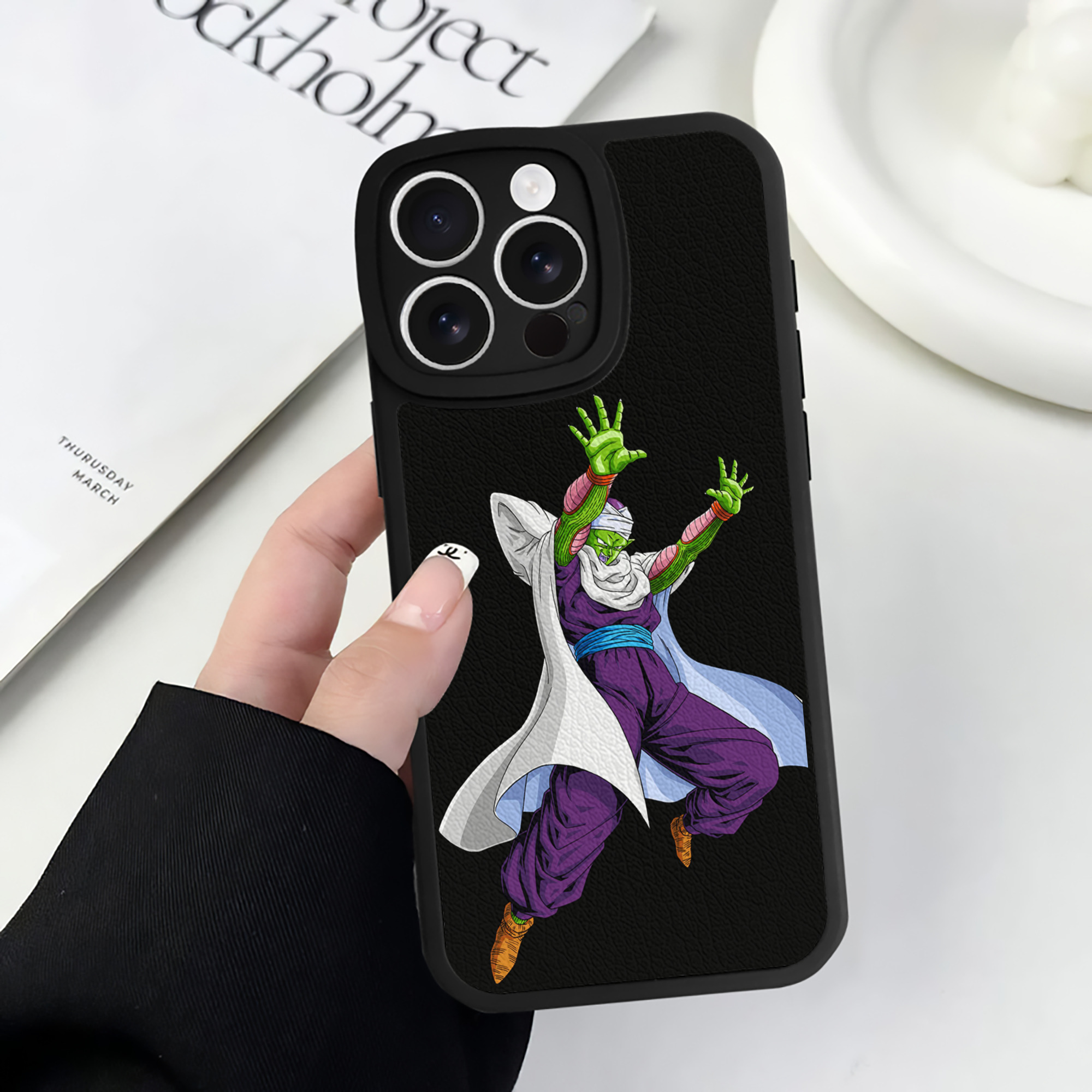 （画像用） ドラゴンボール ピッコロ DRAGON BALL Piccolo 【iPhone 16シリーズ対応】シリコンスマホケース（レザー調） 材質：シリコン